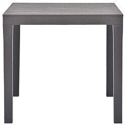 Maison Chic Table de jardin | Table d'extérieur Moka 78x78x72 cm Plastique -GKD17984