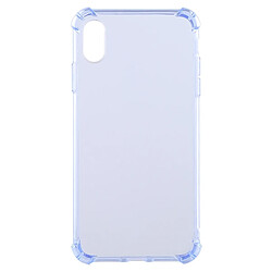 Wewoo Coque en TPU Transparent Dropproof 50 PCS 0.75mm pour iPhone XR (Bleu)