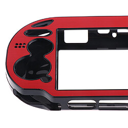 Acheter boîtier en plastique plaqué en aluminium brossé protéger la couverture pour ps vita rouge