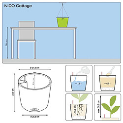 Nido Cottage 28 - kit complet, moka Ø 27 x 23