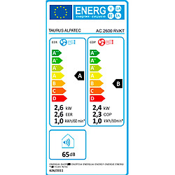 Climatiseur mobile réversible 2600w 18m2 - ac2600rvkt - TAURUS ALPATEC