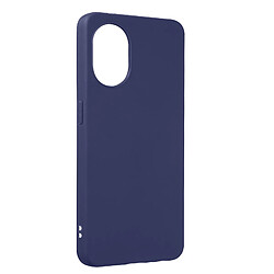 Avizar Coque Oppo Reno 8 Lite 5G Silicone Flexible Finition Mate Anti-traces bleu foncé