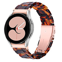 Bracelet en résine couleur écaille de tortue pour votre Samsung Galaxy Watch4 Active 40mm/44mm/Watch4 Classic 42mm/46mm