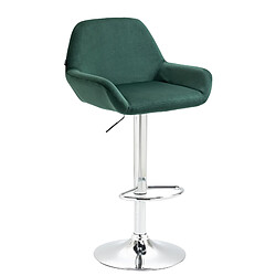 Non Tabouret de bar Braga velours chrome