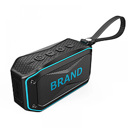 General Haut-parleur portable avec Bluetooth, batterie intégrée, fonction étanche et anti-poussière jusqu'à 40 heures de jeu Mini haut-parleur portable extérieur Support carte TF pour bateau, piscine, randonnée, camping, cadeaux (bleu)