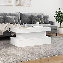 Acheter Maison Chic Table basse pour salon | Table à café avec lumières LED blanc 90x50x40 cm -GKD25702