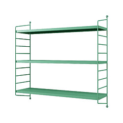 Helloshop26 Étagère murale à 3 niveaux modulables 50 x 60 x 15 cm vert pastel mat 03_0007059