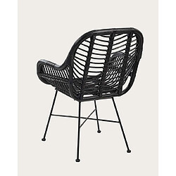 Avis UNIQKA Myko - lot de 2 chaises en rotin noir