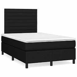 Maison Chic Lit Adulte - Lit simple Lit à sommier tapissier avec matelas moelleux - Meuble de Chambre - Noir 120x200 cm Tissu -MN77974