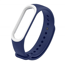 Bracelet en silicone doux deux tons bleu foncé pour votre Xiaomi Mi Band 3