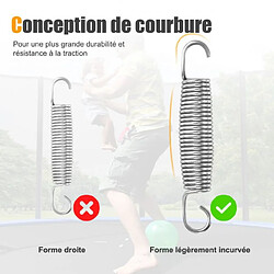 Helloshop26 Lot de 20 ressorts de trampoline ressorts en acier galvanisé robuste de avec outil de traction en T 14cm 20_0008792