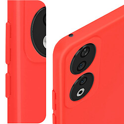 Avizar Coque pour Honor 90 Semi-rigide Soft-touch Fast Cover Rouge pas cher