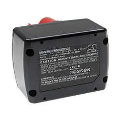 vhbw Batterie compatible avec Milwaukee C12 PC-0, C12 PD, C12 PN, C12 PN-0, C12 PPC, C12 PPC-0 outil électrique (6000mAh Li-ion 12 V)