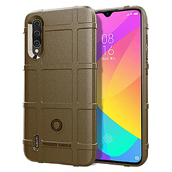 Wewoo Coque Souple Housse en silicone de couverture de protection antichoc de couverture totale pour Xiaomi Mi CC9 Marron