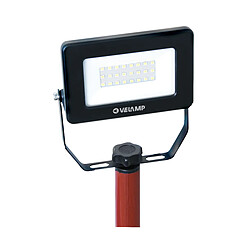 VELAMP LIGHT PAD 2: Projecteur LED SMD 20W 1600lm, IP65, noir 6500K, avec trépied et câble 3 mètres