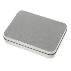 Acheter rectangulaire boîte en fer blanc boîte de rangement portable organisateur maison argent