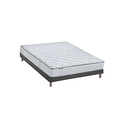 Idliterie Ensemble Matelas Ressorts + Mémoire de forme ODYSSEE + Sommier - Made in France