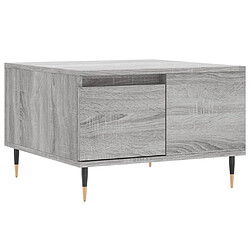 Maison Chic Table basse,Table Console Table d'appoint, Table pour salon sonoma gris 55x55x36,5 cm bois d'ingénierie -MN59503