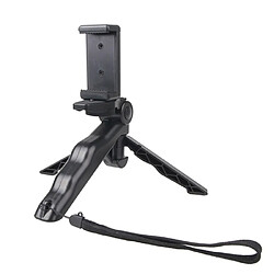 Wewoo Support Holder noir pour GoPro HERO 4/3 / 3+ / SJ4000 / SJ5000 / SJ6000 Sports DV / Appareil photo numérique / iPhone, Galaxy et autre téléphone portable Poignée de main / Mini trépied Steadicam Courbe avec clip droit