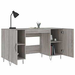 Acheter Maison Chic Bureau,Table de travail pour chambre sonoma gris 140x50x75 cm bois d'ingénierie -GKD76401