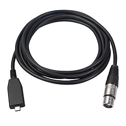 Adaptateur Audio 3 Broches XLR Femelle Vers 2.0 Type C Connecteur USB Microphone Microphone 3m