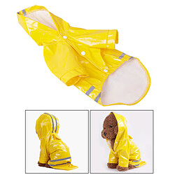 Imperméable Pour Chien Avec Capuche Veste Réfléchissante Pour Chien Imperméable S- XL Jaune XL