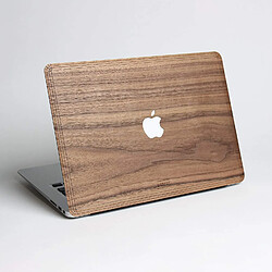 WOODWE Autocollant en Bois véritable pour MacBook Pro 13`` avec/sans Barre Tactile - Modèle : A1706/A1708/A1989 - Fin 2016 - Mid 2018 - Bois de Noyer Naturel - Couvre Haut et Bas