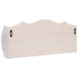 Avis vidaXL Porte-manteau mural Blanc 50x10x23 cm Bois