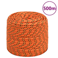 vidaXL Corde de bateau Orange 6 mm 500 m Polypropylène