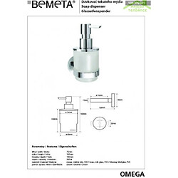 Acheter Bemeta - Maison De La Tendance Distributeur de savon liquide en verre OMEGA 7,5x16x10 cm / 200ml