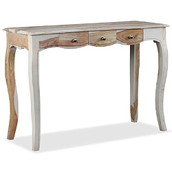 Maison Chic Table console | Meuble d'entrée | Table d'appoint et 3 tiroirs Bois de Sesham massif 110x40x76 cm -GKD85018