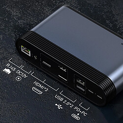 Avis Universal Hub USB C C à multi-HDMI compatible USB 3.0 Pro RJ45 OTG Hub USB |