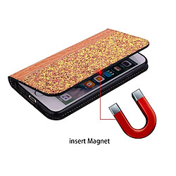 Acheter Wewoo Etui à rabat horizontal en cuir texturé avec texture paillettée pour Huawei Mate 20 lite, avec fentes pour cartes et support (Orange)