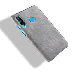 Acheter Wewoo Coque PC + PU antichoc Litchi Texture pour Huawei P Smart + 2019 Gris