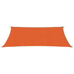 Helloshop26 Voile d'ombrage 160 g/m² orange 3,5 x 4,5 m PEHD 02_0009240