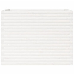 Acheter vidaXL Jardinière blanc 90x60x68,5 cm bois de pin massif