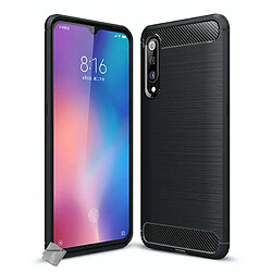 Htdmobiles Coque silicone gel carbone pour Xiaomi Mi 9 + film ecran - NOIR