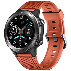 Montre connectée pour Homme et Femme étanche IP68 avec Fonction de fréquence Cardiaque, podomètre, podomètre, chronomètre, Notification des Messages pour Android iOS(Orange)