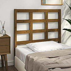 Maison Chic Tête de lit scandinave pour lit adulte,Meuble de chambre Marron miel 105,5x4x100 cm Bois massif de pin -MN17586