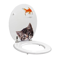 Abattant Allibert - Poisson-chat