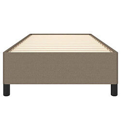 Acheter vidaXL Cadre de lit sans matelas taupe 90x200 cm tissu