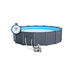 Intex Piscine Tubulaire Graphite - 4.78 m