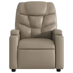 Avis vidaXL Fauteuil de massage inclinable Cappuccino Similicuir