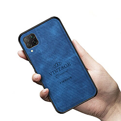 Coque en TPU + PU antichoc bleu pour votre Huawei P40 lite 4G/nova 6 SE/Nova 7i