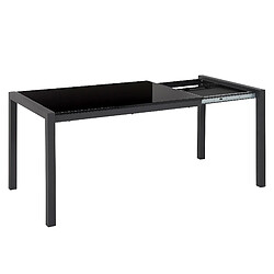 Acheter Beliani Table à manger extensible 120/160 x 80 cm noir GRANADA