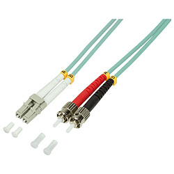 LogiLink Câble Patch à fibre optique, LC Duplex - 2 x ST ()