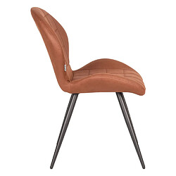 Avis LABEL51 Chaises à manger lot de 2 Sil 51x64x87 cm cognac