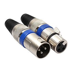 Wewoo 10 Paires XLR Plug Mâle + Femelle Jack Mic Jack Prise Connecteur