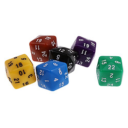 Acheter Pack De 6pcs Multi Sided Dés Pour D \u0026 D Trpg Partie Jeux De Société De Jeu Opaque D24