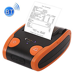 Wewoo Etiqueteuse Orange Imprimante thermique de reçu de position de Bluetooth de 58mm portatif